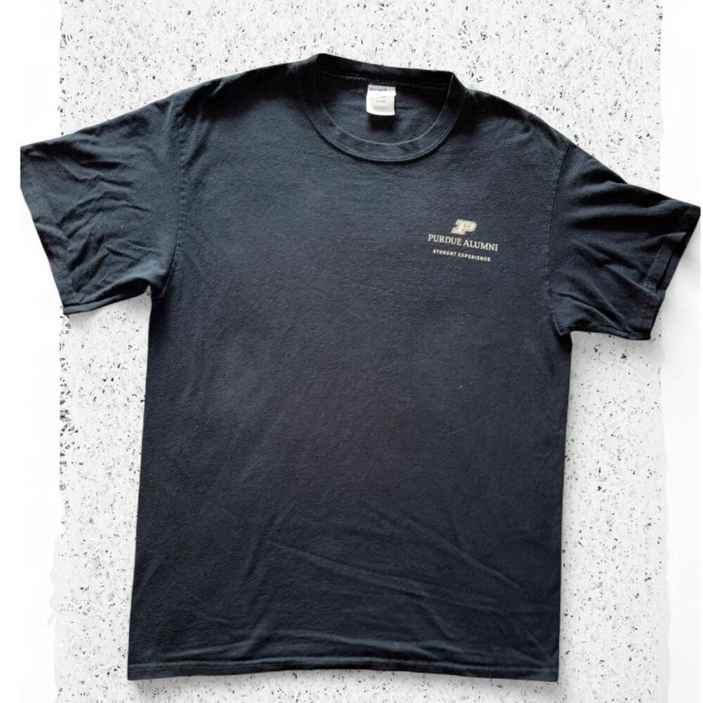 Unbranded Men's Black and Navy T-shirt